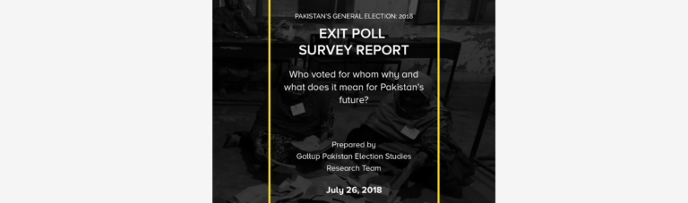 Gallup Pakistan Exit Poll 2018 – Report 3
