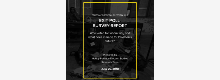 Gallup Pakistan Exit Poll 2018 – Report 3