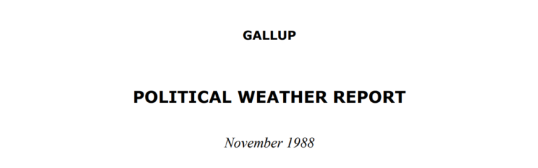 PAKISTAN AT THE POLLS – 1988 POLITICAL WEATHER REPORT